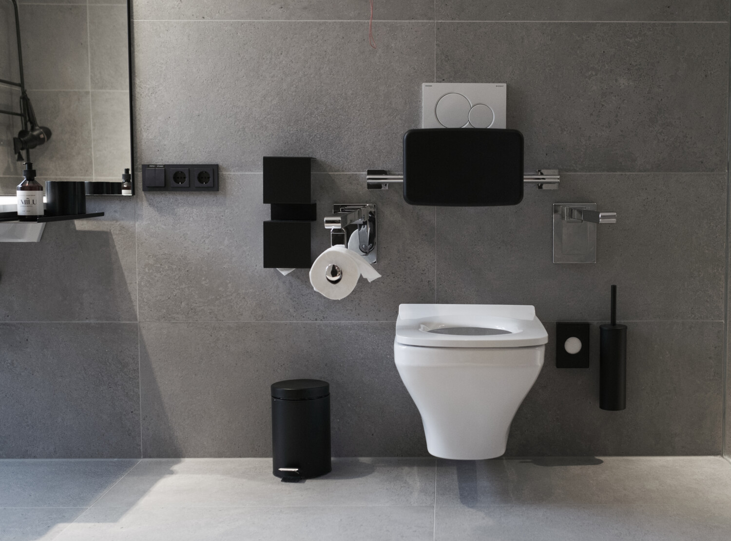 Badezimmer des barrierefreien Zimmers
