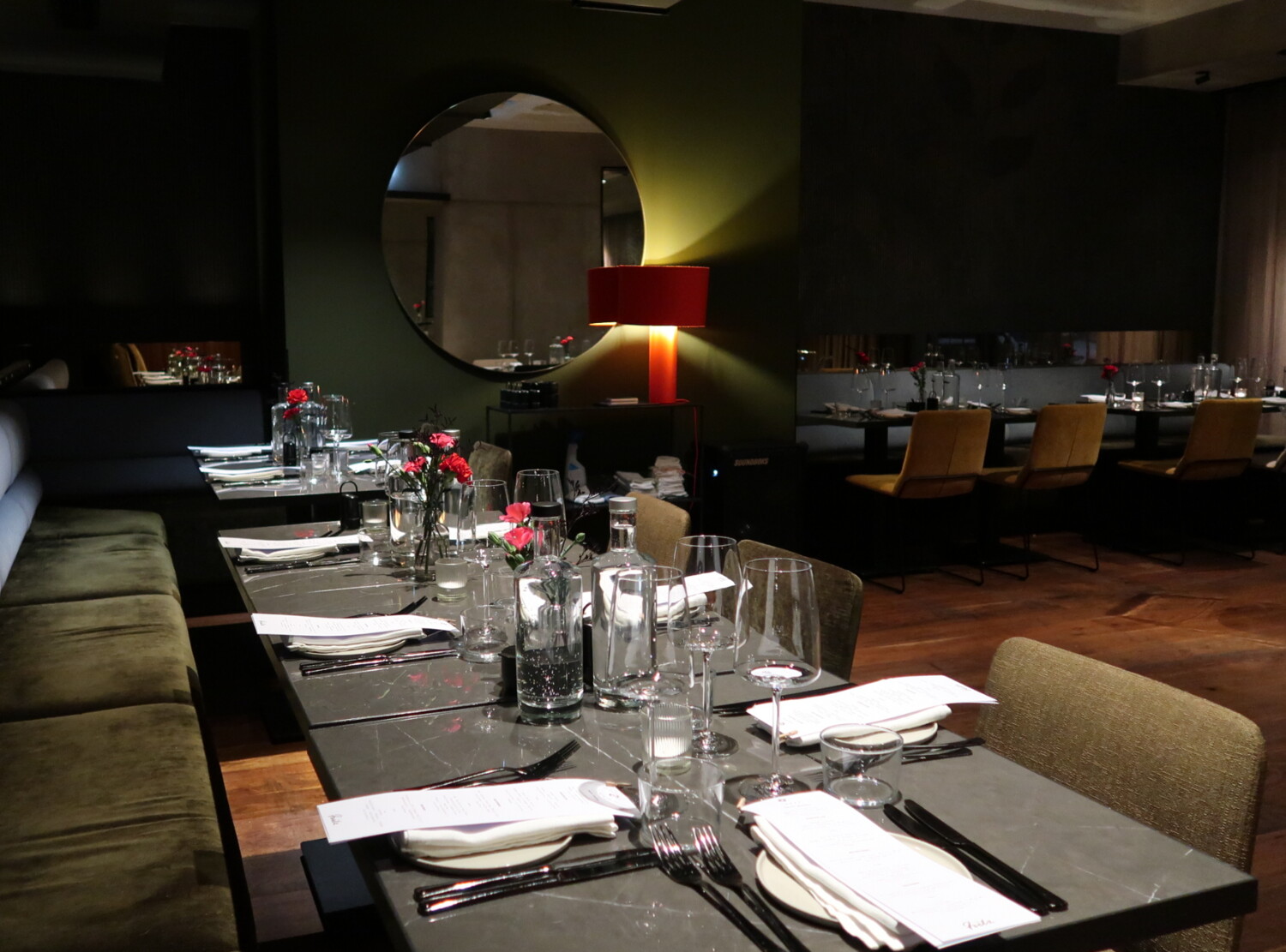 Fritz Restaurant with an elegant table setting